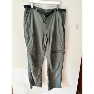 Columbia Silver Ridge Convertible Cargo Pants Mens 40x30 Green AM8004 Hiking